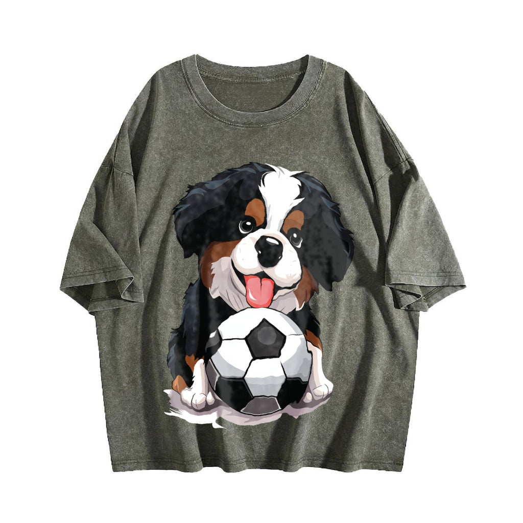 Global Soccer Fan Vintage Washed T-Shirt product image 4