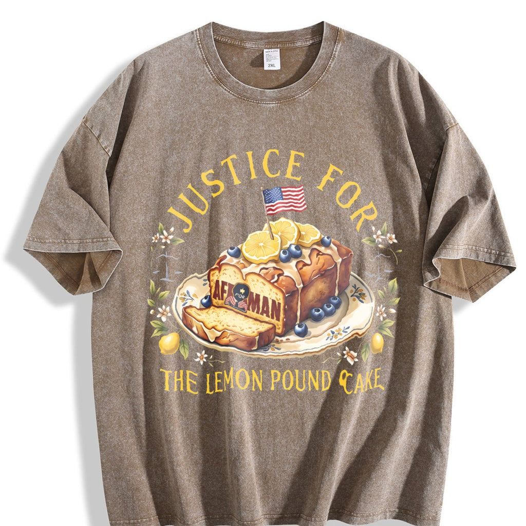 Justice for the Lemon Pound Cake Vintage Washed T-Shirt product image 3