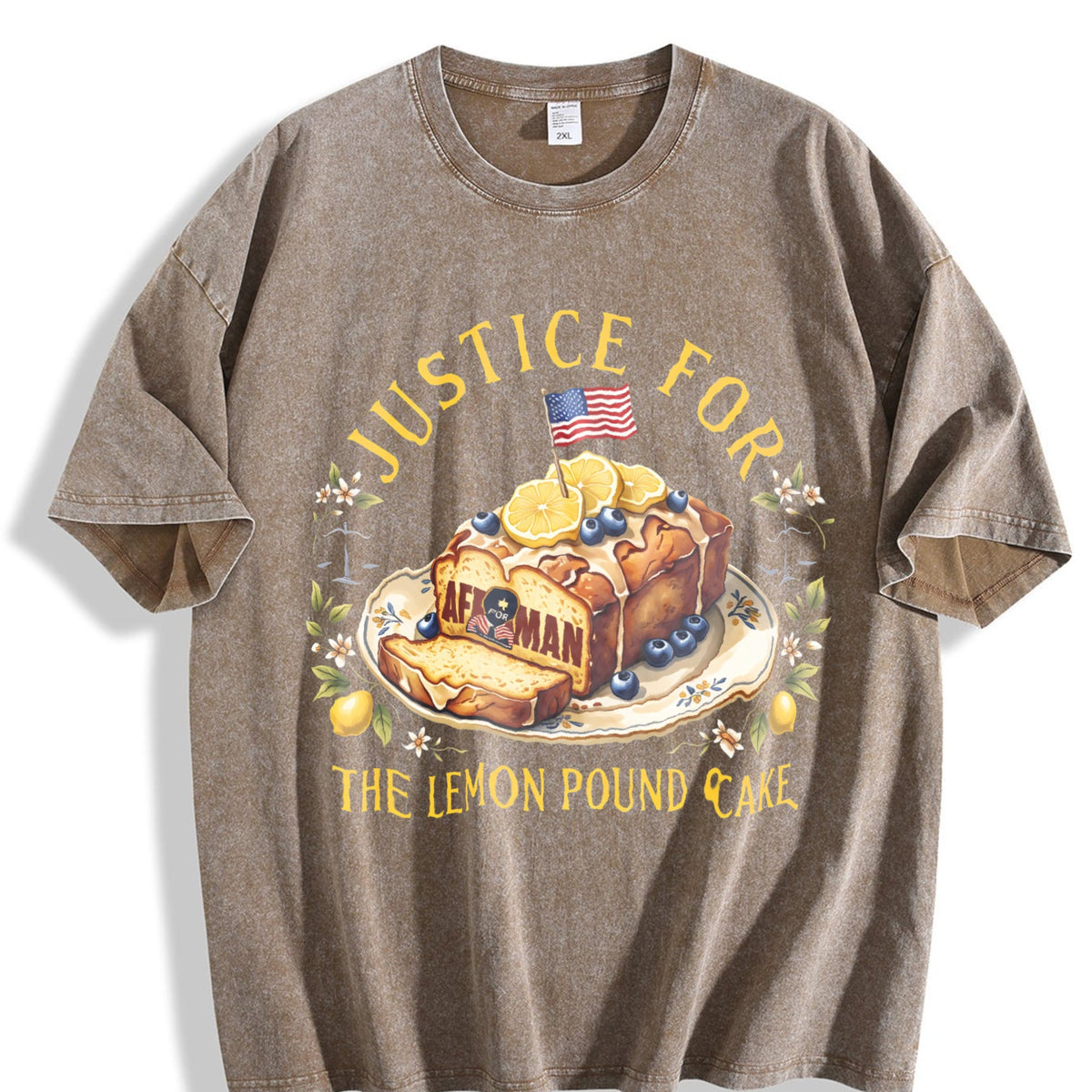 Justice for the Lemon Pound Cake Vintage Washed T-Shirt product image 3