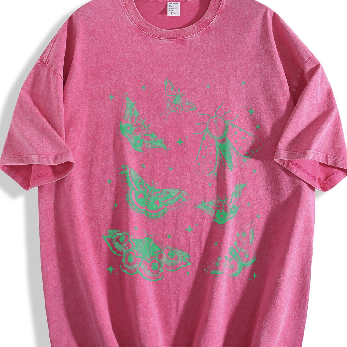 Moth Tattoo Vintage Washed T-Shirt product image 7