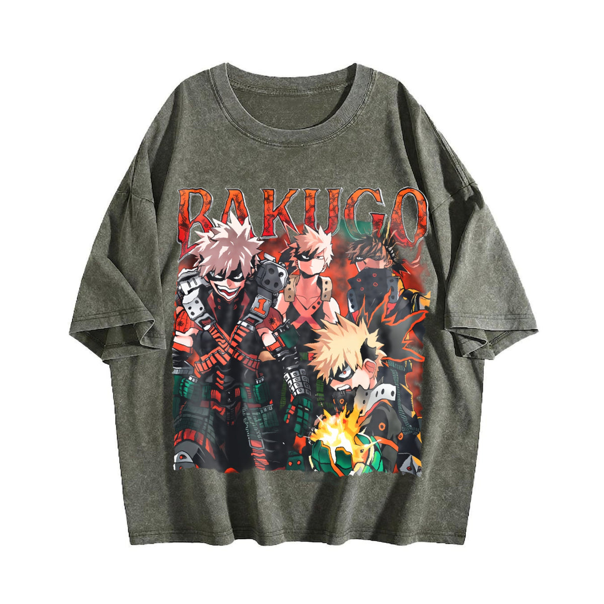 Bakugo Katsuki Vintage Washed T-Shirt product image 4