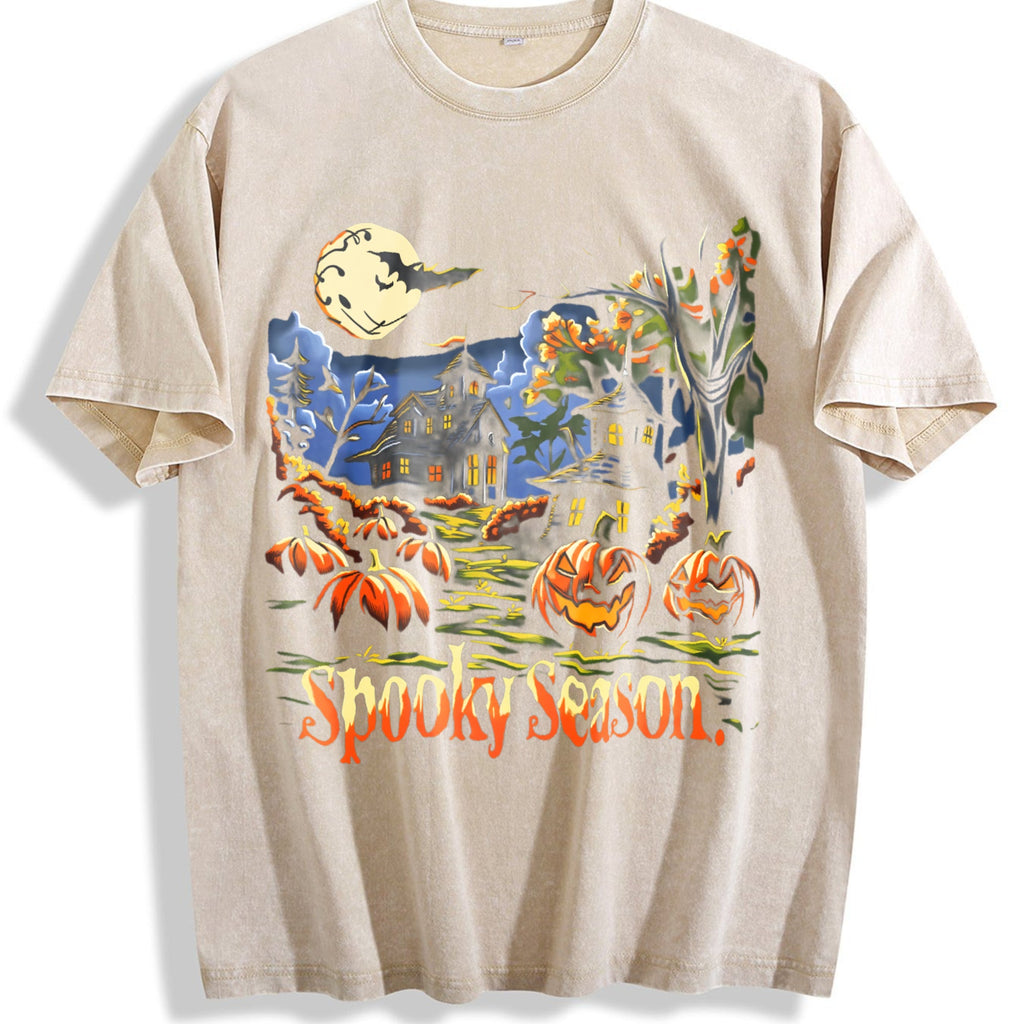 Spooky Season 90s Vintage Washed T-Shirt product image 1