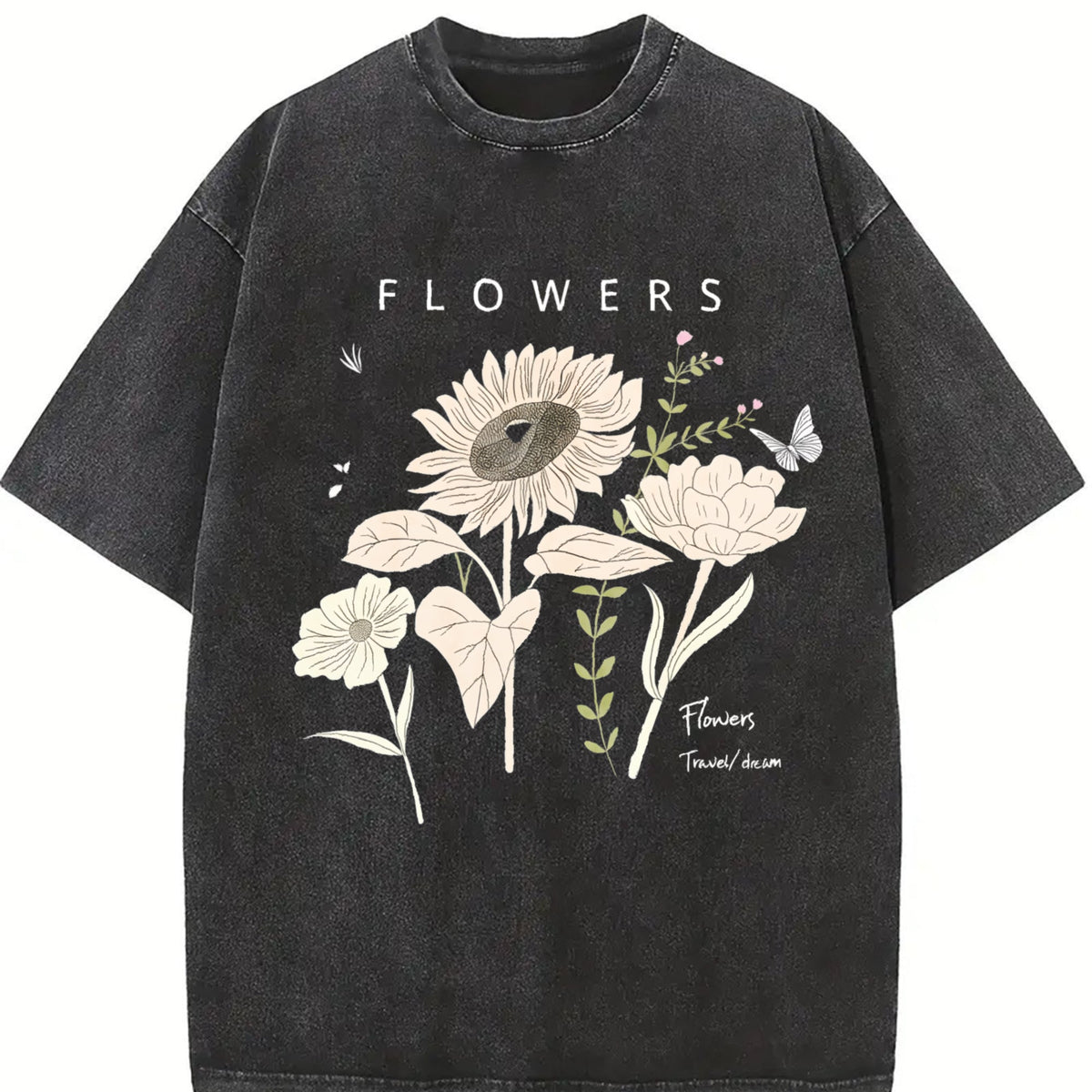Old Short-sleeved Vintage Washed T-Shirt product image 2