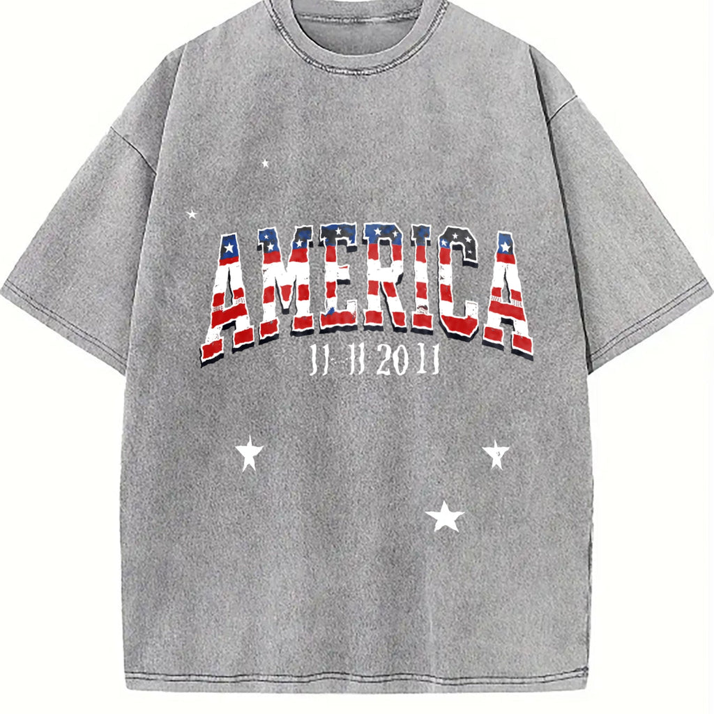 Revival Enthusiast Ink With Flag Motif Feel Vintage Washed product image 5