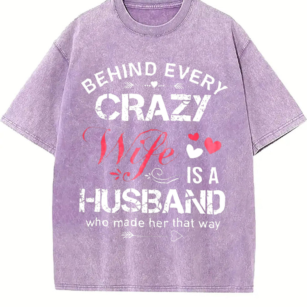 Funny Daughter Wife Slogan Vintage Washed T-Shirt product image 6