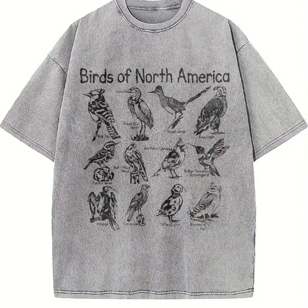 Birds Of North America Vintage Washed T-Shirt product image 5