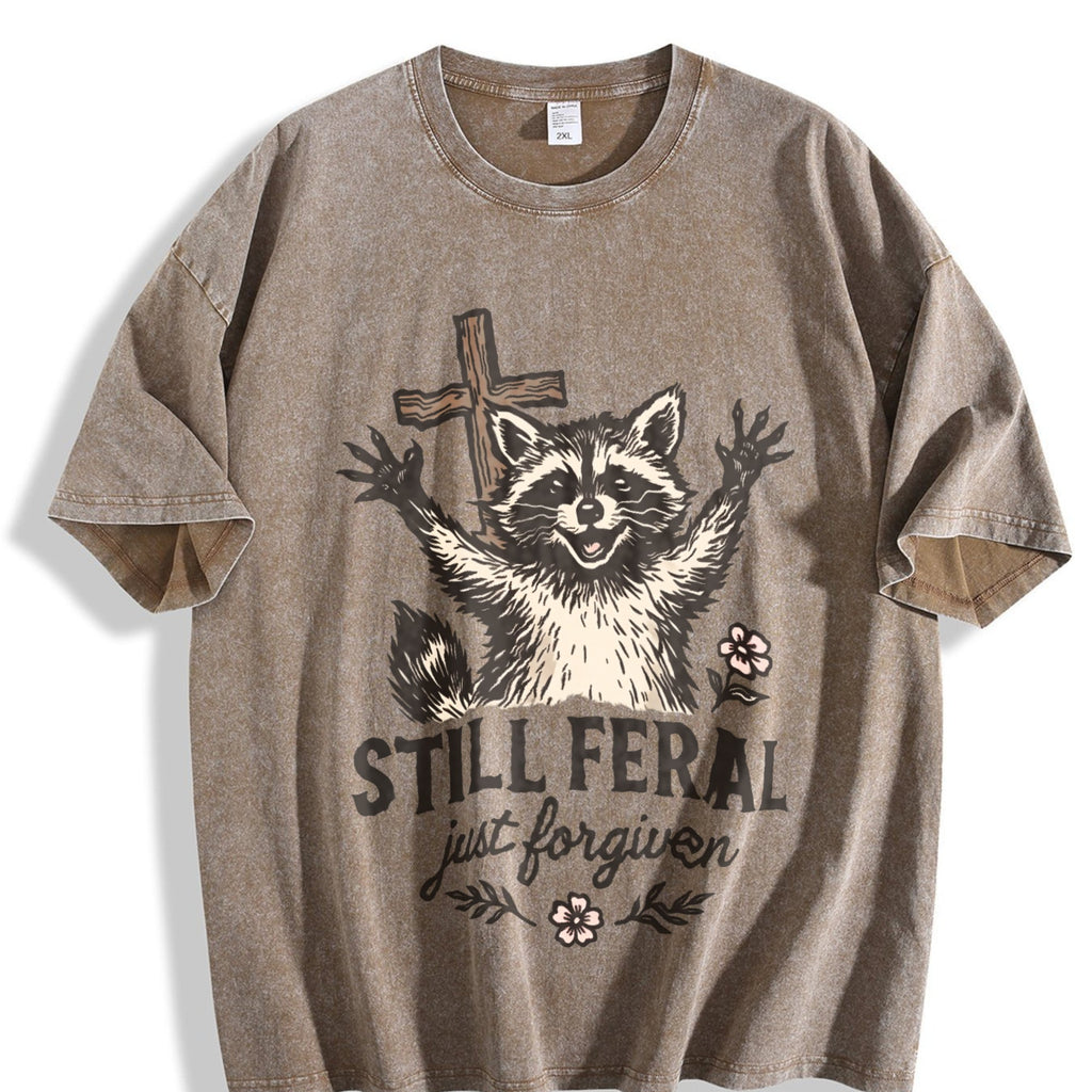 Still Feral Just Forgiven Vintage Washed T-Shirt product image 3