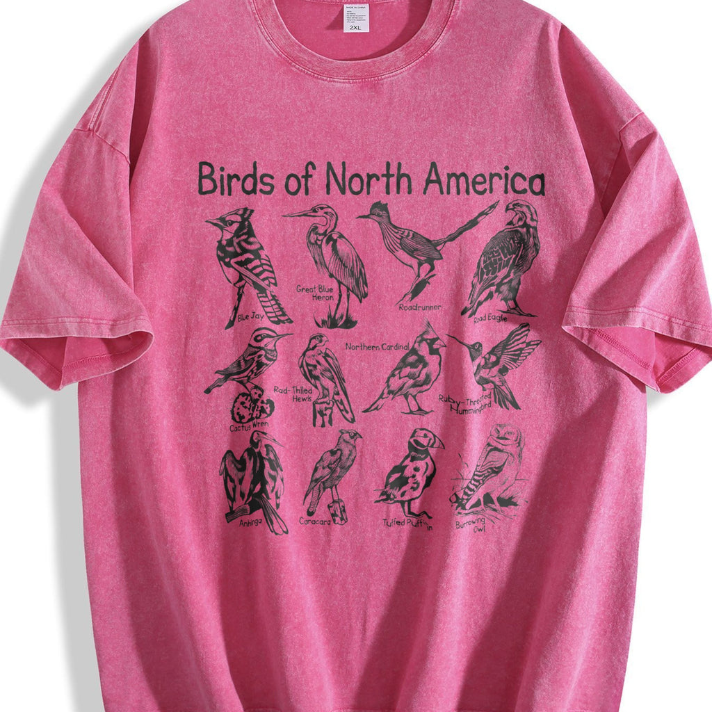 Birds Of North America Vintage Washed T-Shirt product image 7