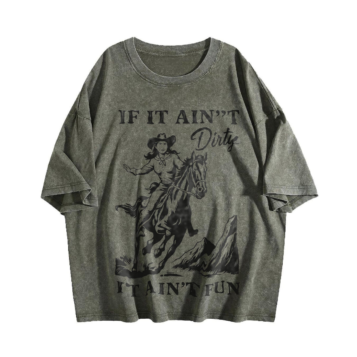 Western Cowgirl Vintage Washed T-Shirt product image 4