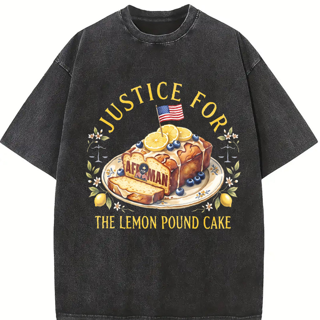Justice for the Lemon Pound Cake Vintage Washed T-Shirt product image 2