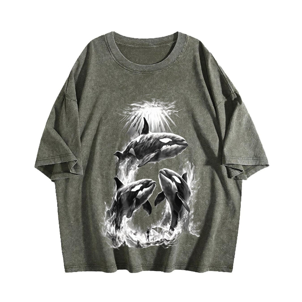 Killer Whales Vintage Washed T-Shirt product image 4