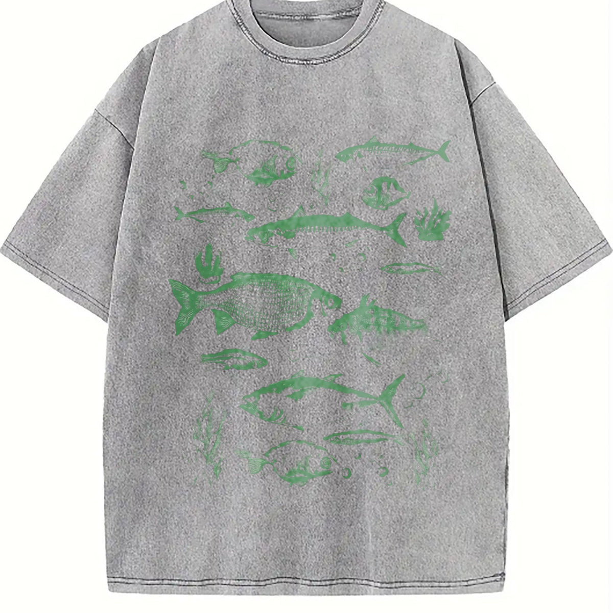 Fish Tattoo Vintage Washed T-Shirt product image 5