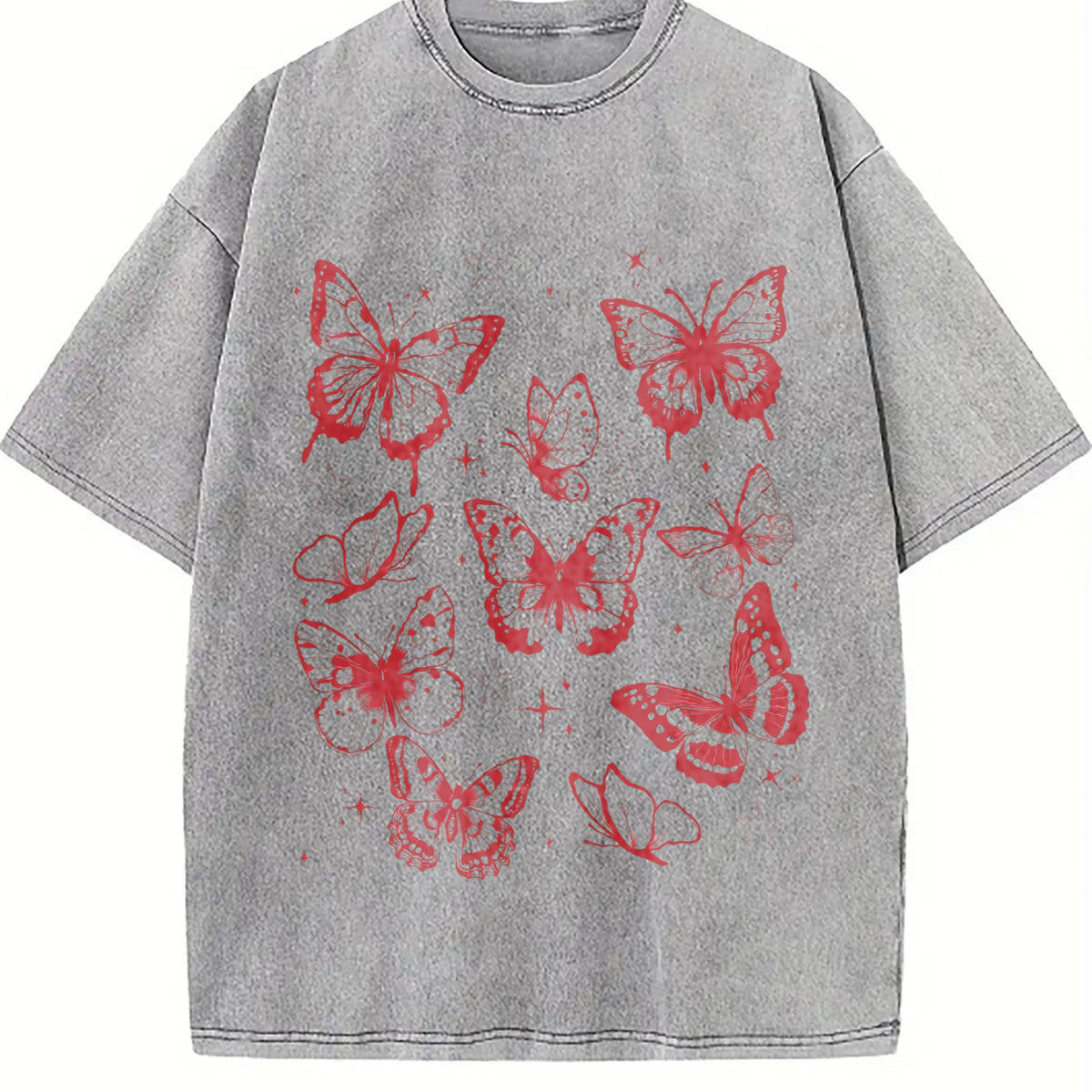 Butterflies 90s Vintage Washed T-Shirt product image 5