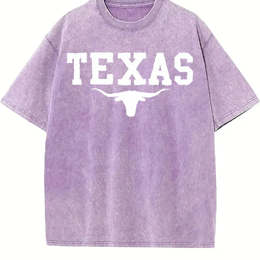 Texas Longhorn Cattle Vintage Washed T-Shirt product image 6