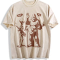 Bigfoot And Alien With Electric Guitar Vintage Washed product image 1