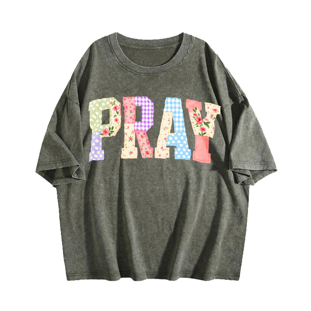 Pray Christian Vintage Washed T-Shirt product image 4
