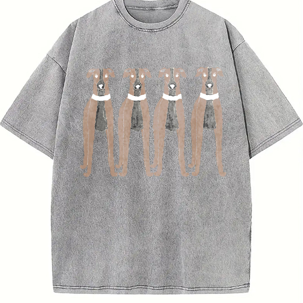 Greyhound Lover Vintage Washed T-Shirt product image 5