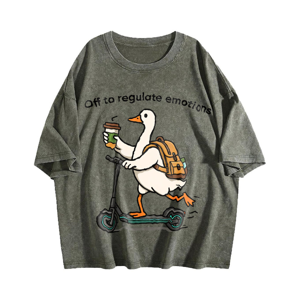Off To Regulate Emotions Vintage Washed T-Shirt product image 4