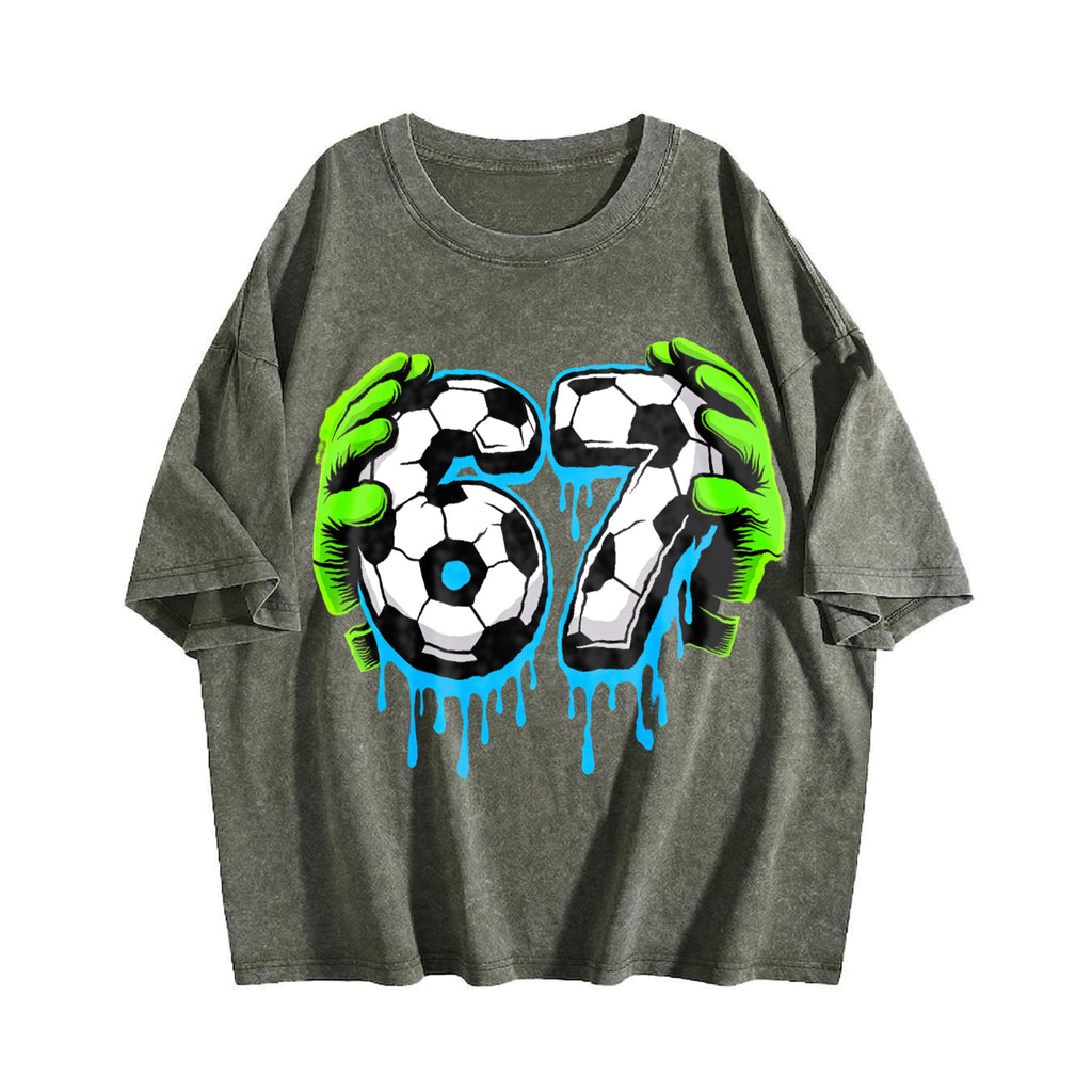 Global Soccer Fan Vintage Washed T-Shirt product image 4