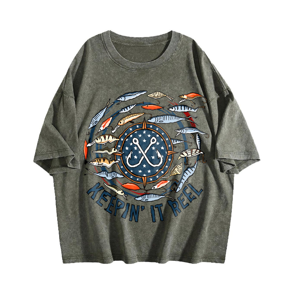 Fish Eye Boxy Y2K Aesthetic Old School Summer Vibes Vintage product image 4