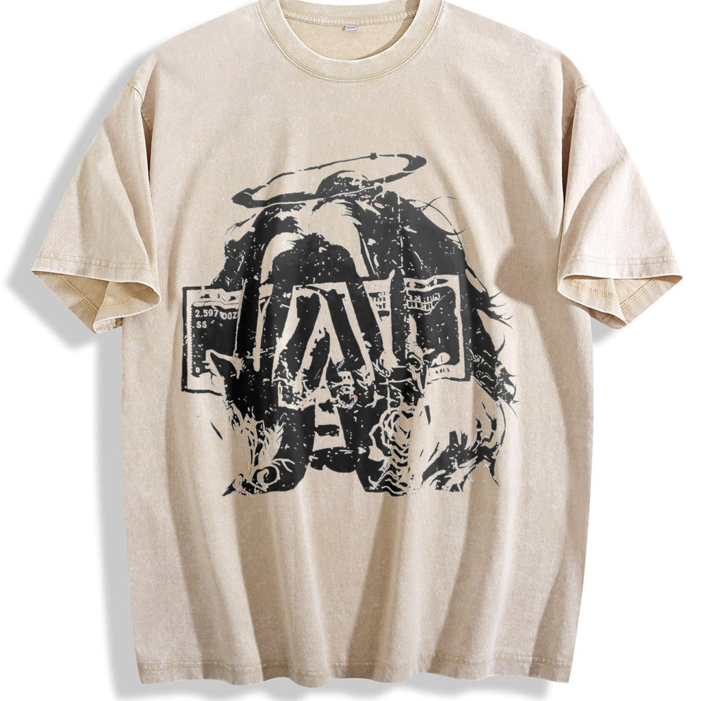 Money Angel Rose Vintage Washed T-Shirt product image 1