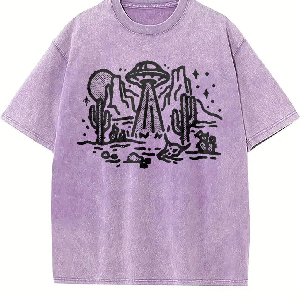 UFO Desert 90s Vintage Washed T-Shirt product image 6