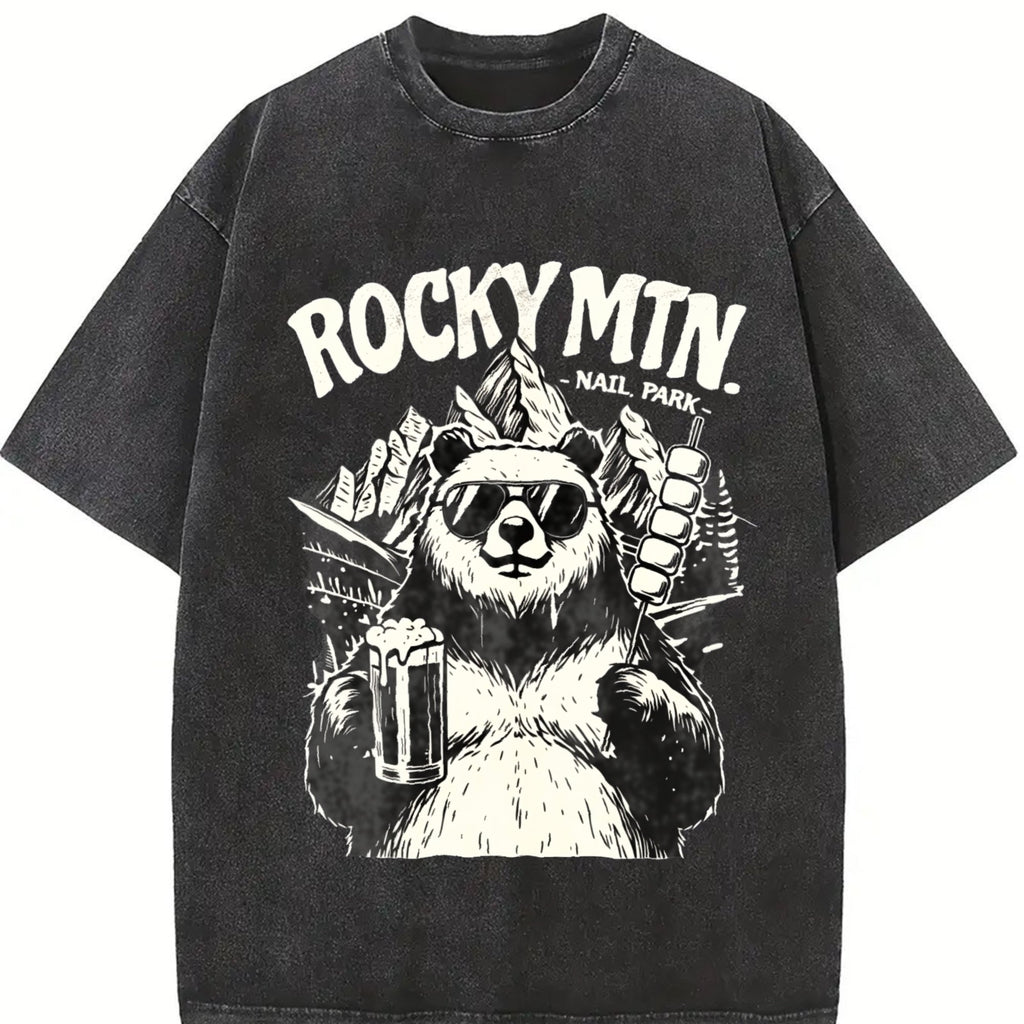 Rocky Mountains National Park Bear Beer Vintage Washed product image 2