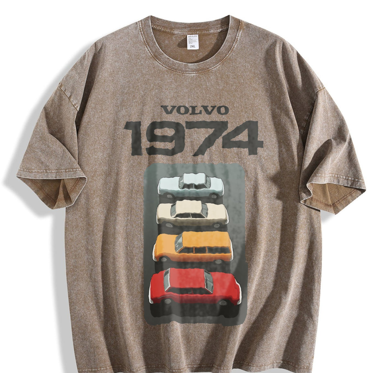Volvo 1974 Marketing Campaign Vintage Washed T-Shirt product image 3