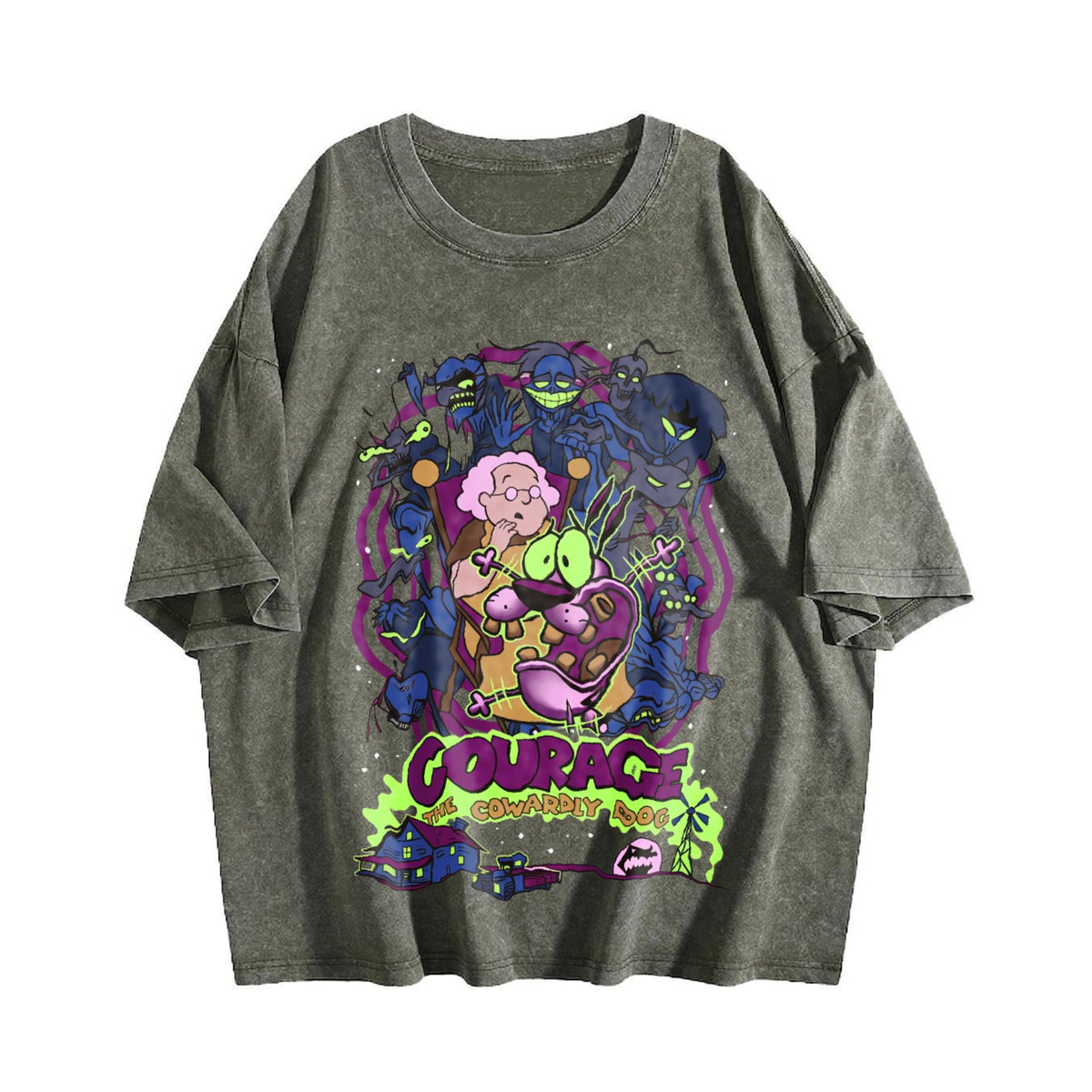Courage The Cowardly Dog Vintage Washed T-Shirt product image 4
