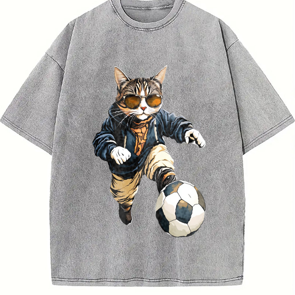 Global Soccer Fan Vintage Washed T-Shirt product image 5
