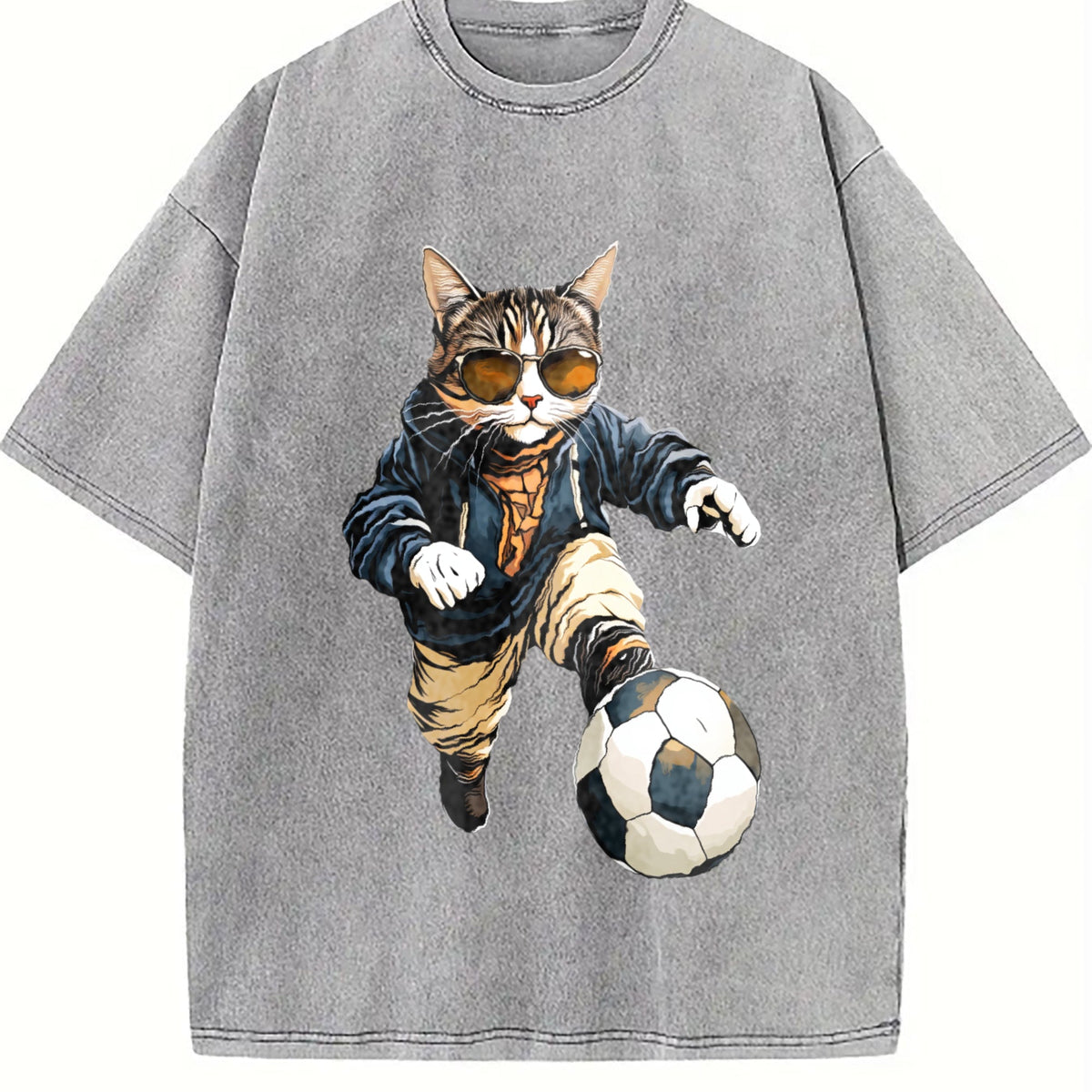 Global Soccer Fan Vintage Washed T-Shirt product image 5