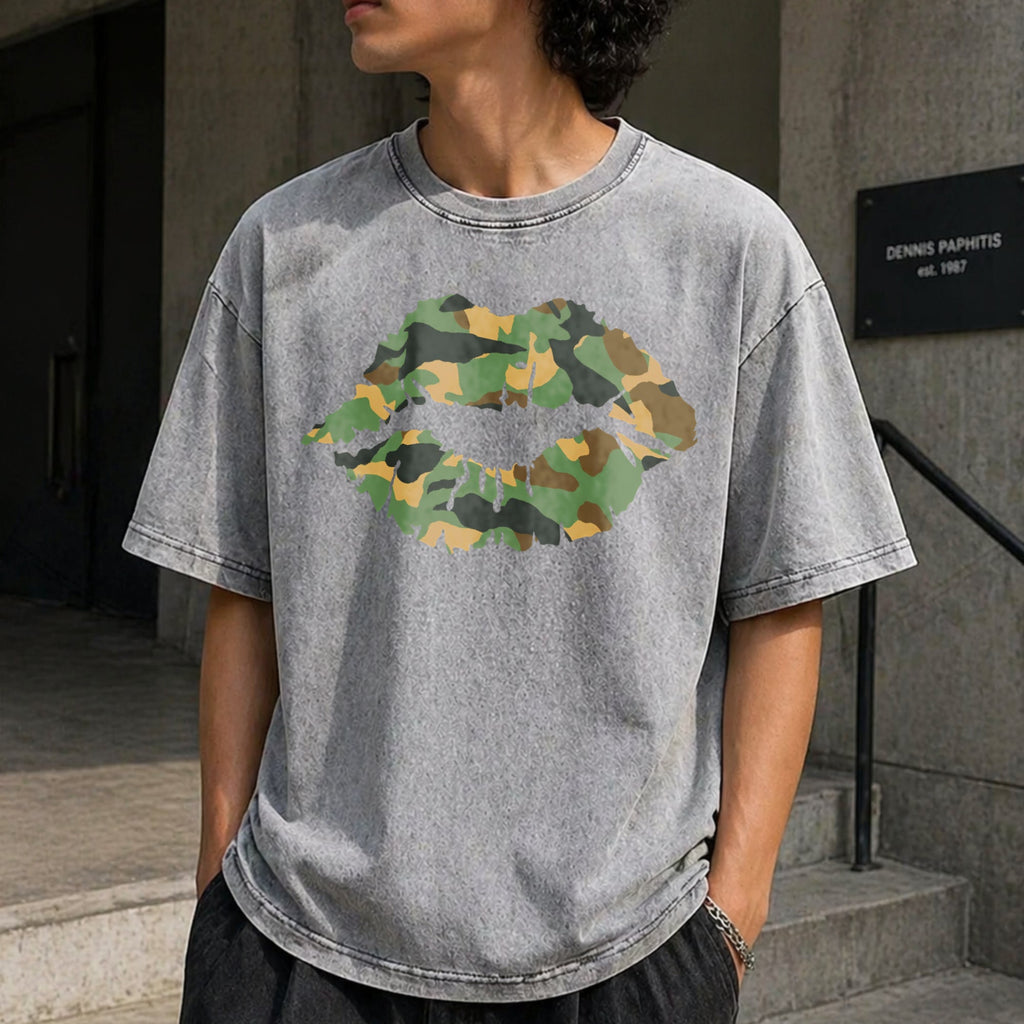 Camo Lip Vintage Washed T-Shirt product image 12
