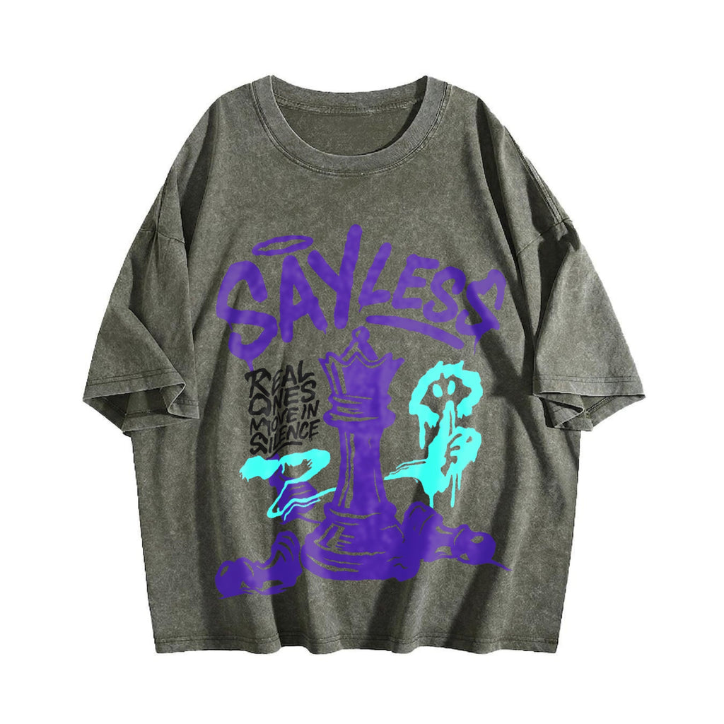 Funny Purple Grape Team Hip-hop Vintage Washed T-Shirt product image 4
