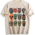 Halloween Scary Masks 90s Vintage Washed T-Shirt product image 1