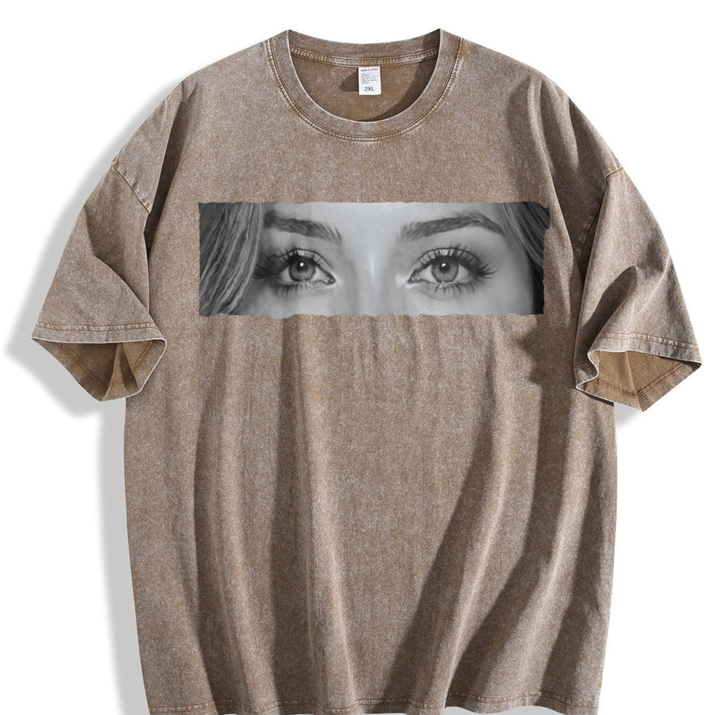 Photo Human Eyes Vintage Washed T-Shirt product image 3
