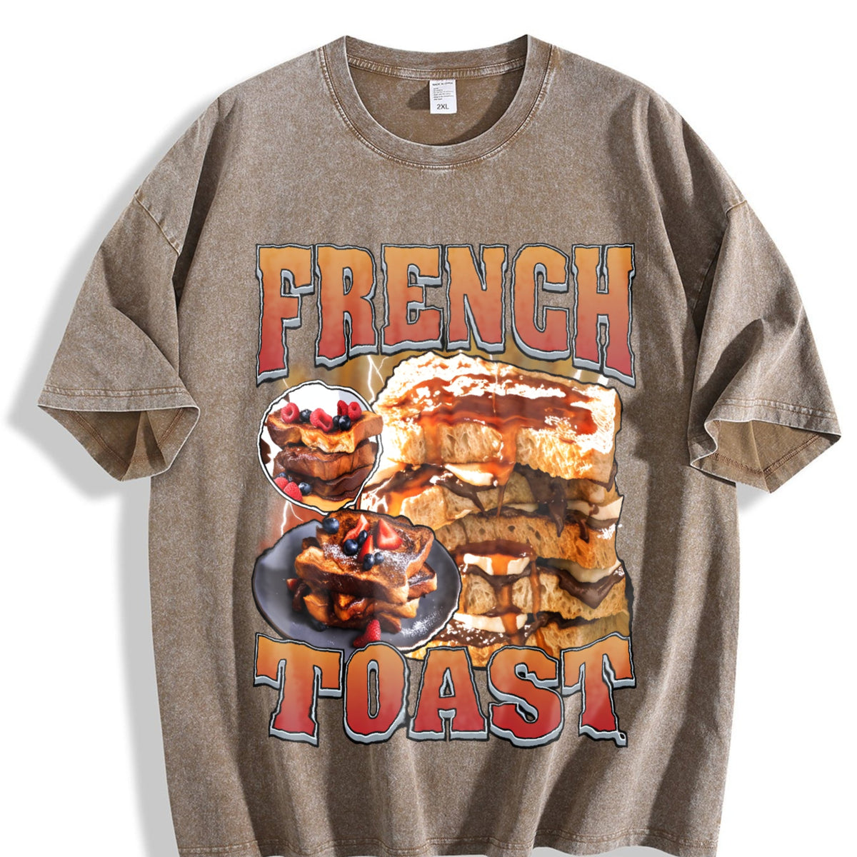 French Toast Bootleg Rap Vintage Washed T-Shirt product image 3