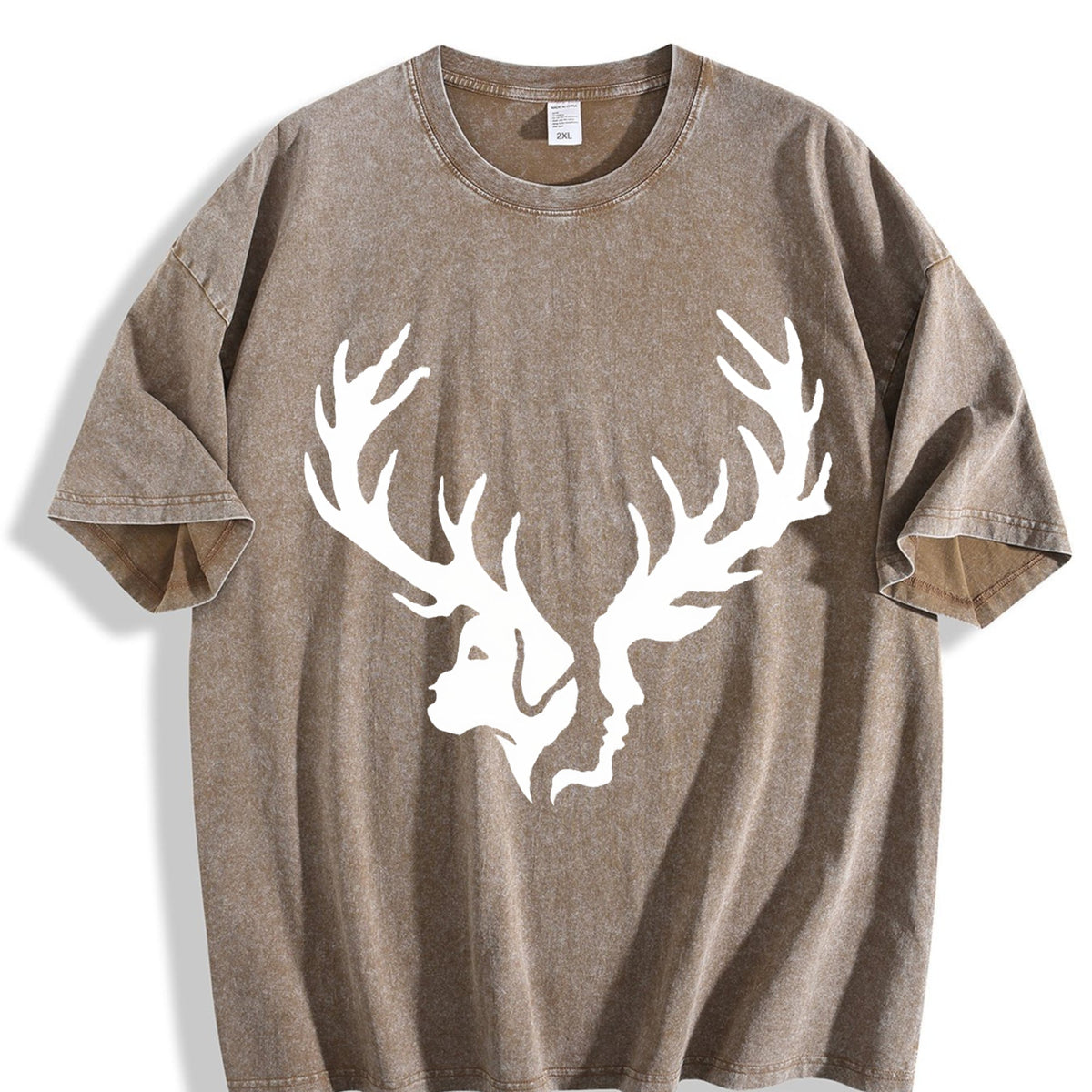 Effortless Chic Explorer Statement : Two Deer Heads Vintage product image 3