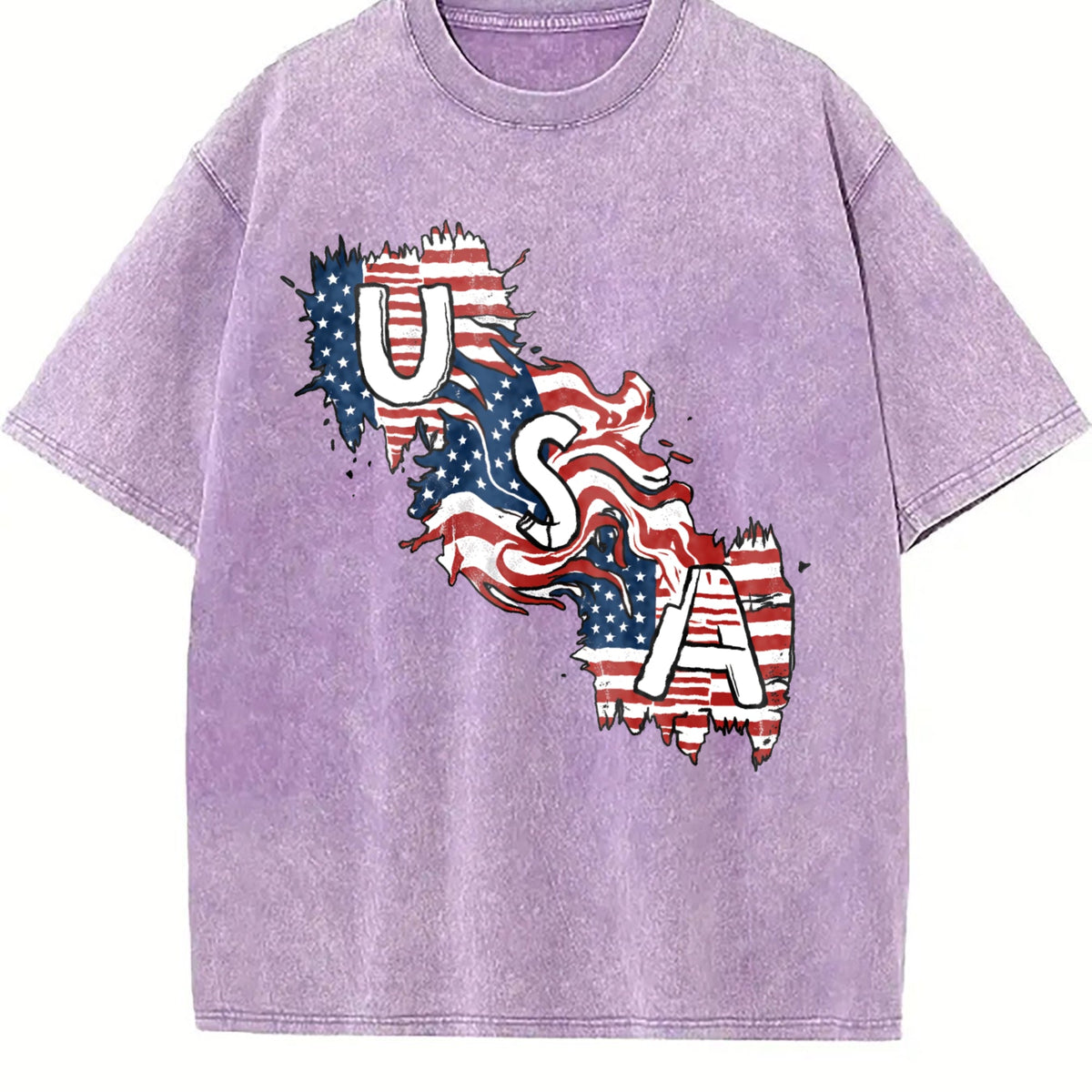 USA Flag Y2K Boxy Aesthetic Summer Vibes Lived-in Vintage product image 6
