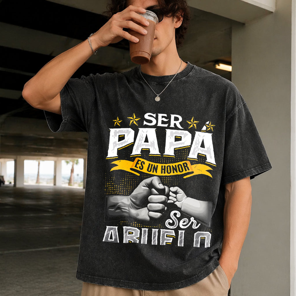 Funny Grandpa Vintage Washed T-Shirt product image 2