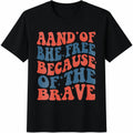 Land Of The Free Because Of Brave Cotton T-Shirt product image 1