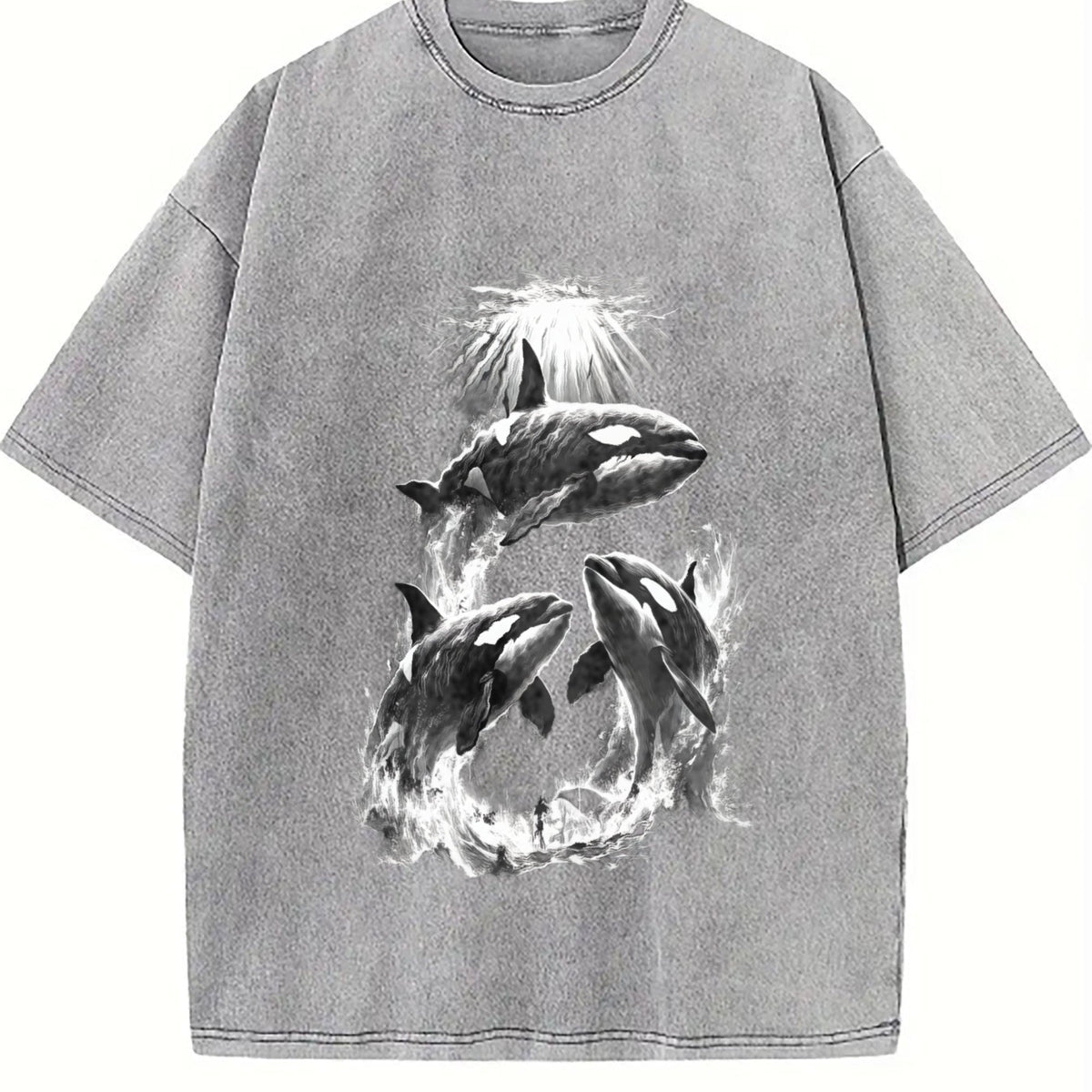Killer Whales Vintage Washed T-Shirt product image 5