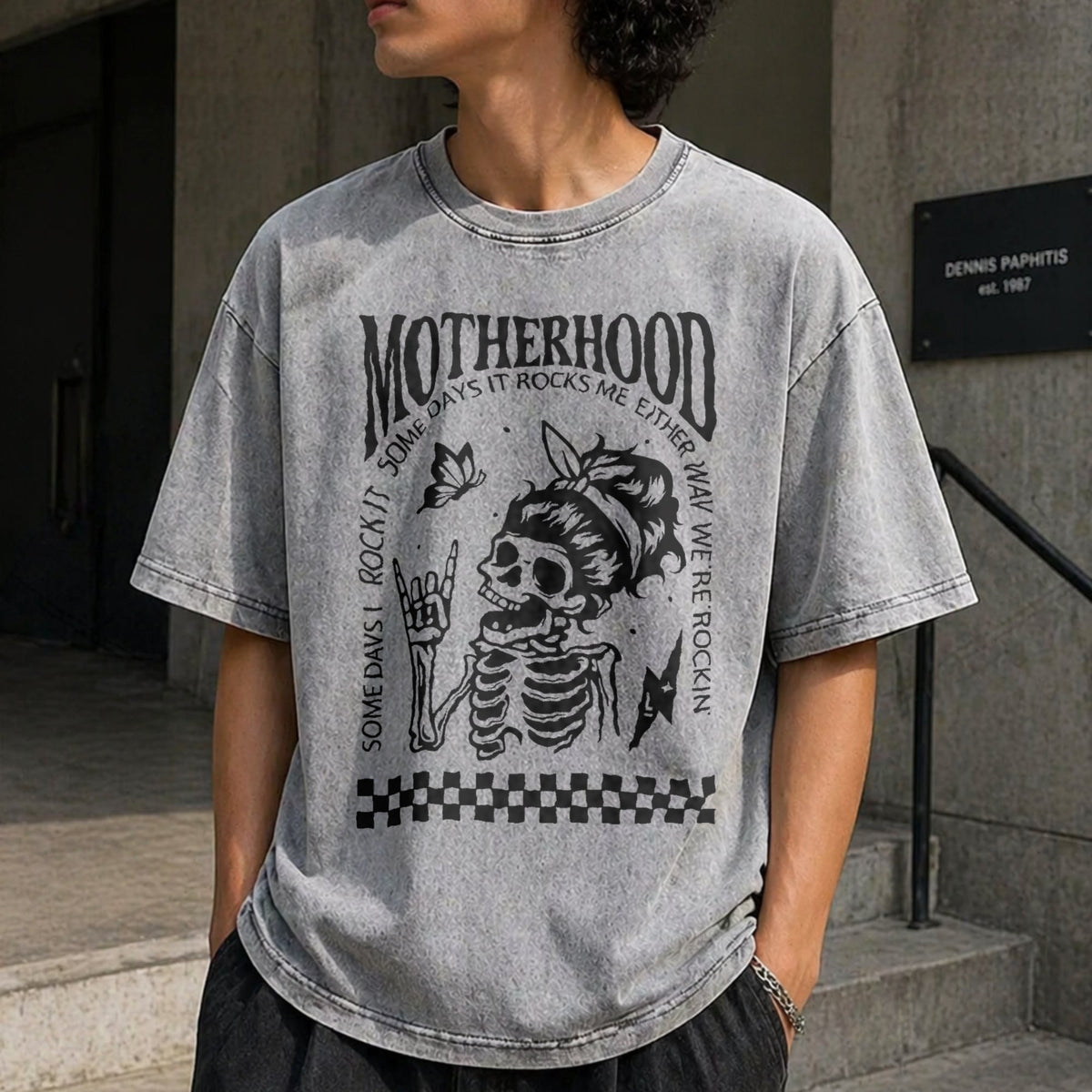 Motherhood: Sometimes I Rock It Vintage Washed T-Shirt product image 12