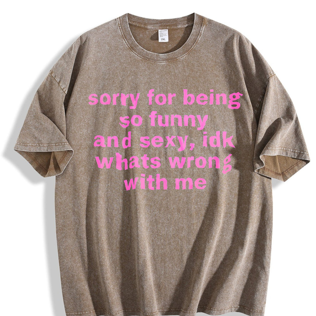 Sorry For Being So Funny And Sexy Vintage Washed T-Shirt product image 3