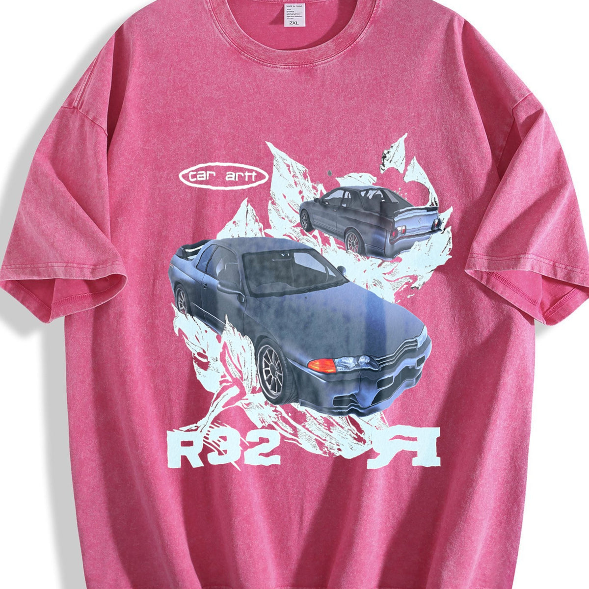 R32 Car Art Vintage Washed T-Shirt product image 7
