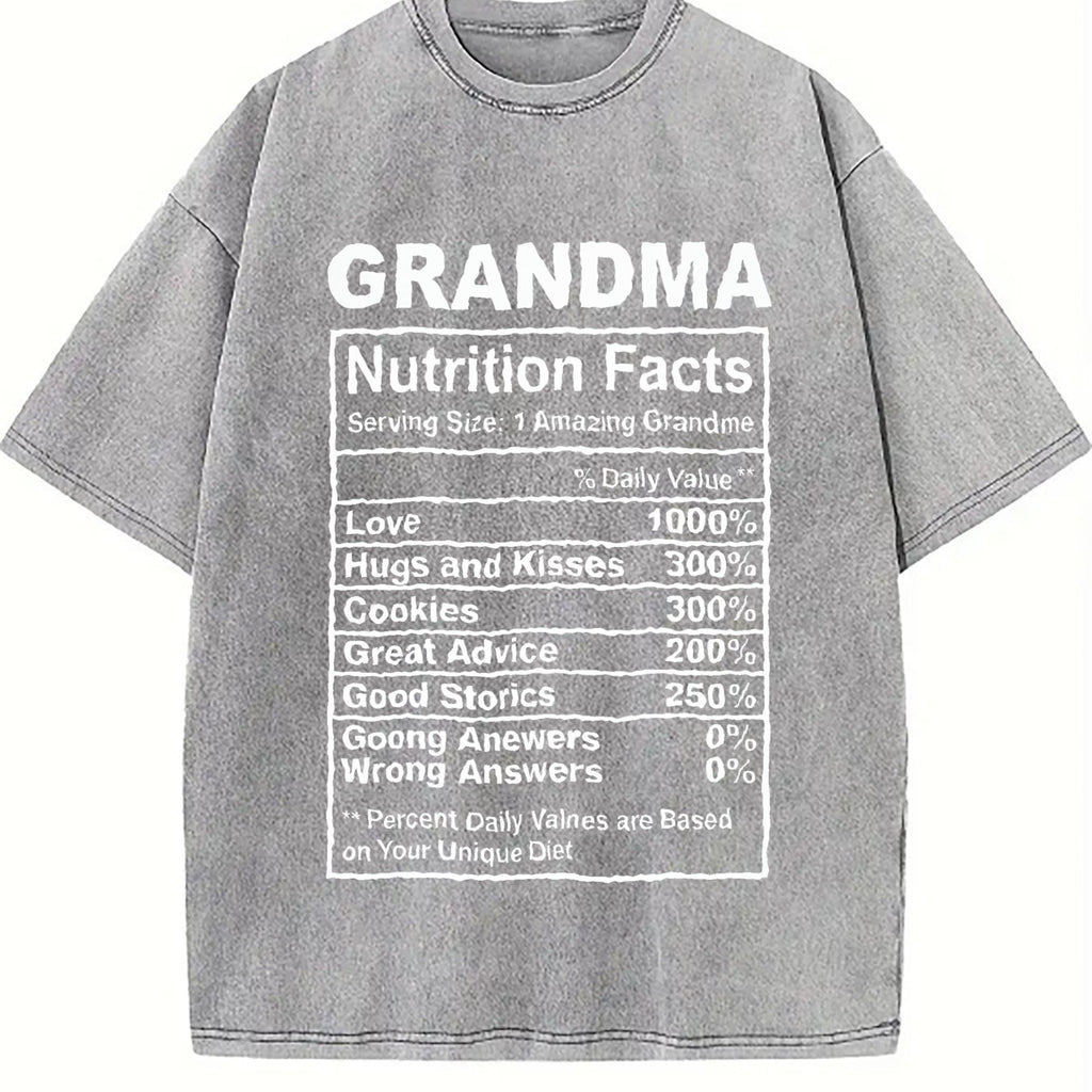 Funny Grandma Nutrition Facts Sarcastic Granny Novelty product image 5