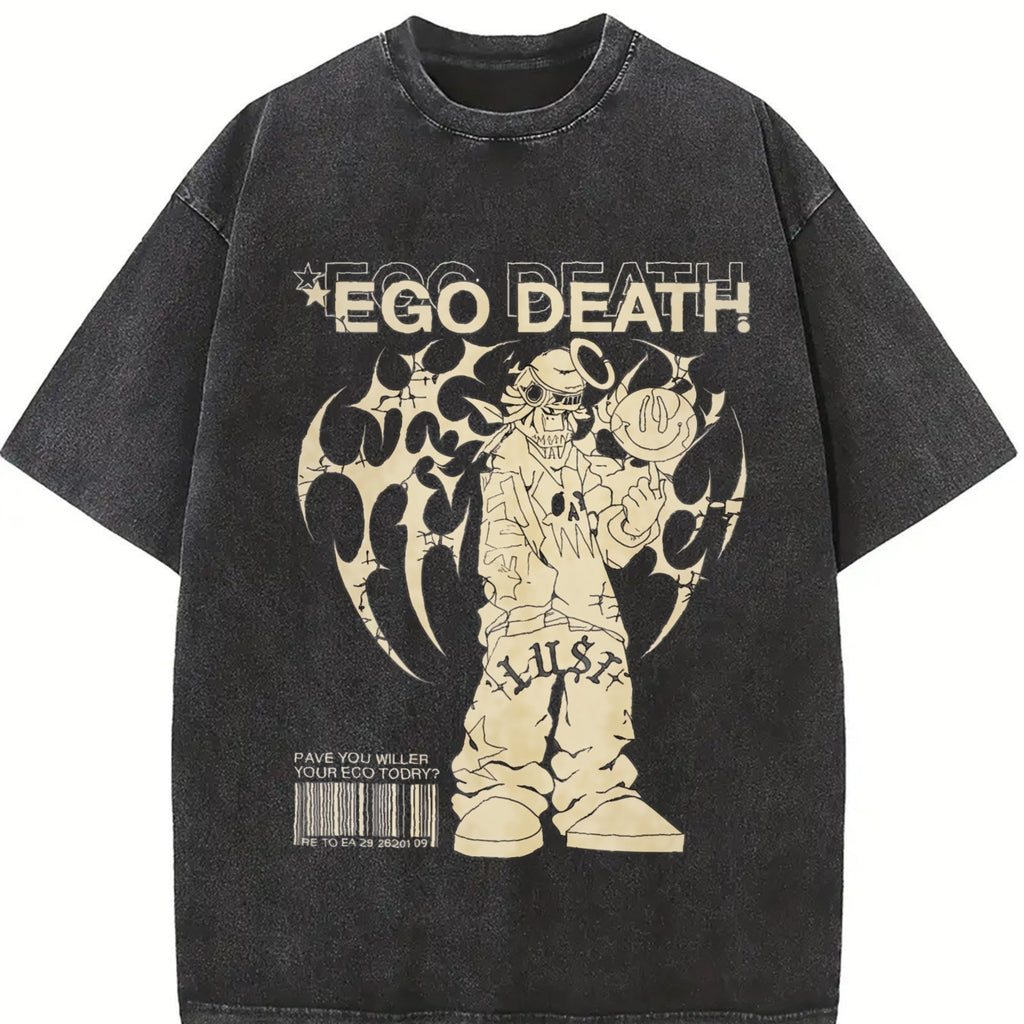 Ego Death Lust Anime Vintage Washed T-Shirt product image 2