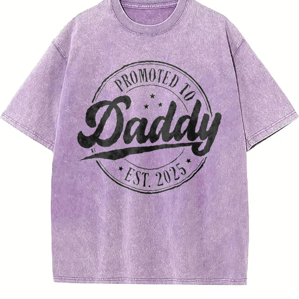 Promoted To Daddy Vintage Washed T-Shirt product image 6