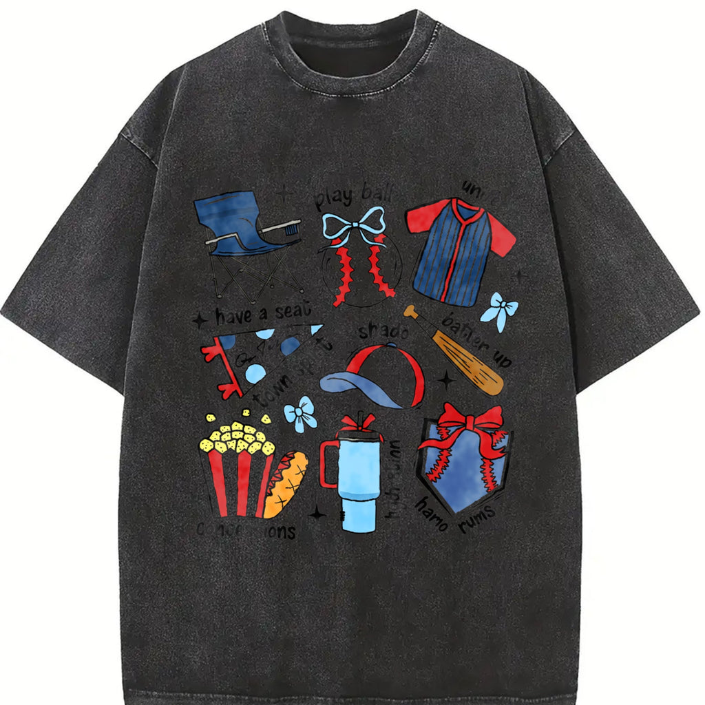 Coquette Baseball Vintage Washed T-Shirt product image 2