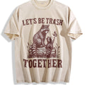 Let's Be Trash Together Raccoon 90s Vintage Washed T-Shirt product image 1