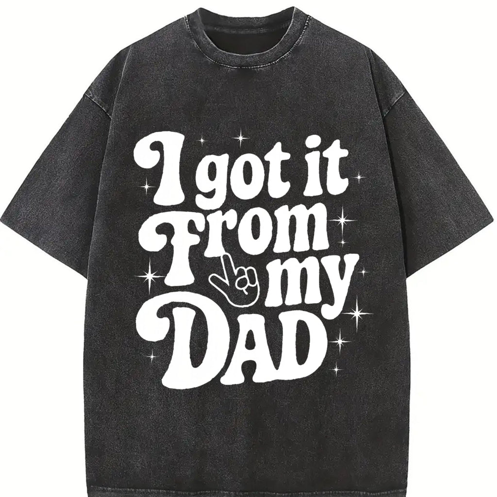 I Got It From My Dad Vintage Washed T-Shirt product image 2